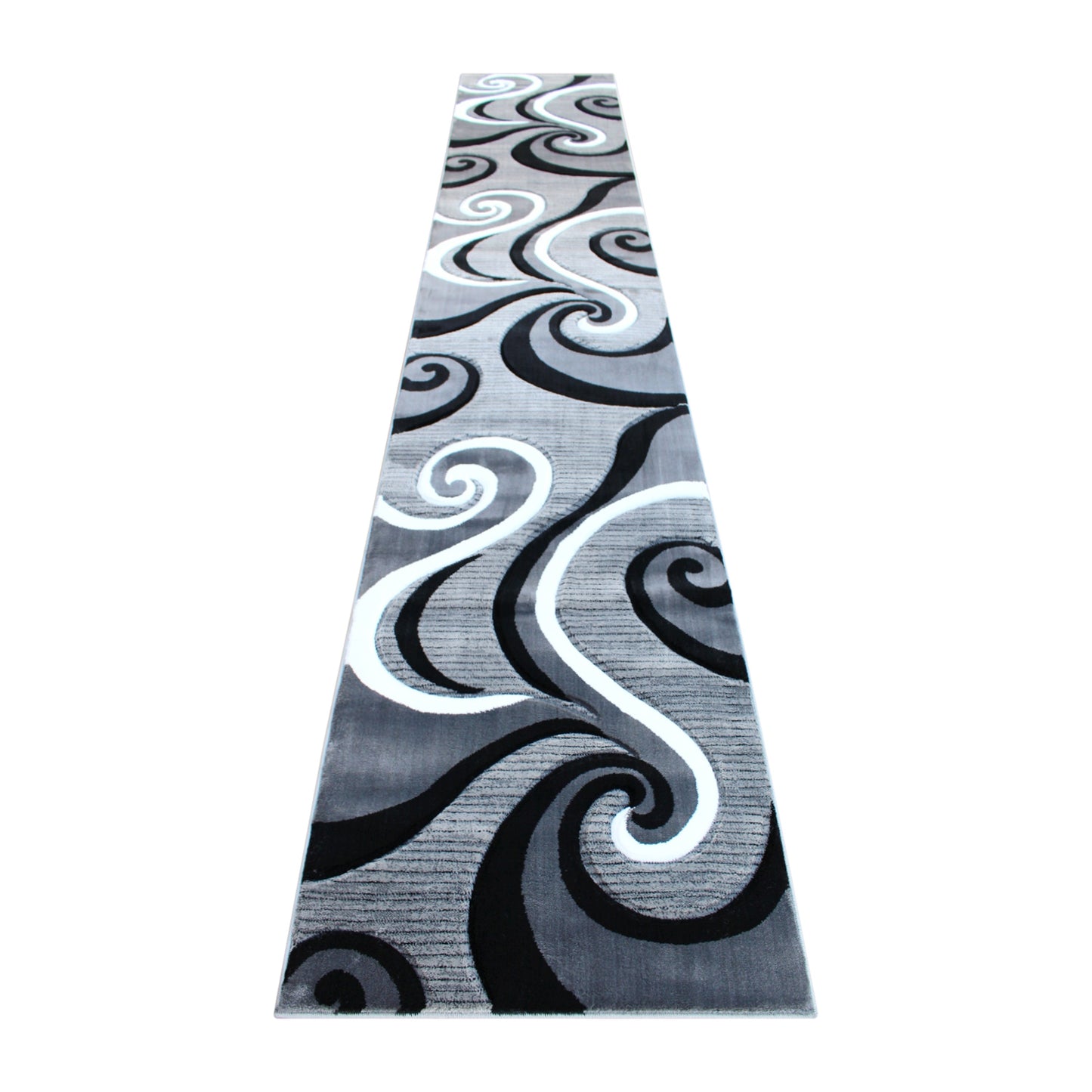 3x16 Gray Abstract Rug KP-RG952-316-GY-GG