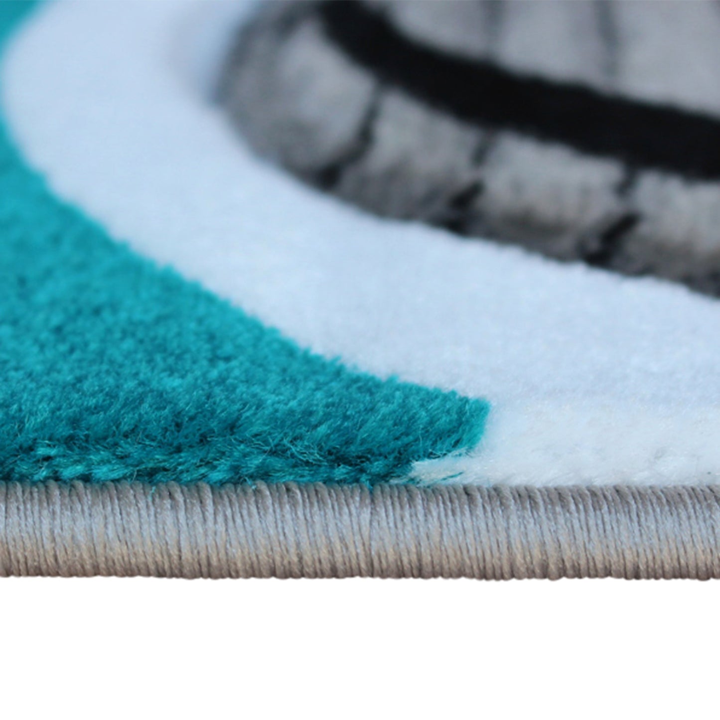 3x16 Turquoise Abstract Rug KP-RG952-316-TQ-GG