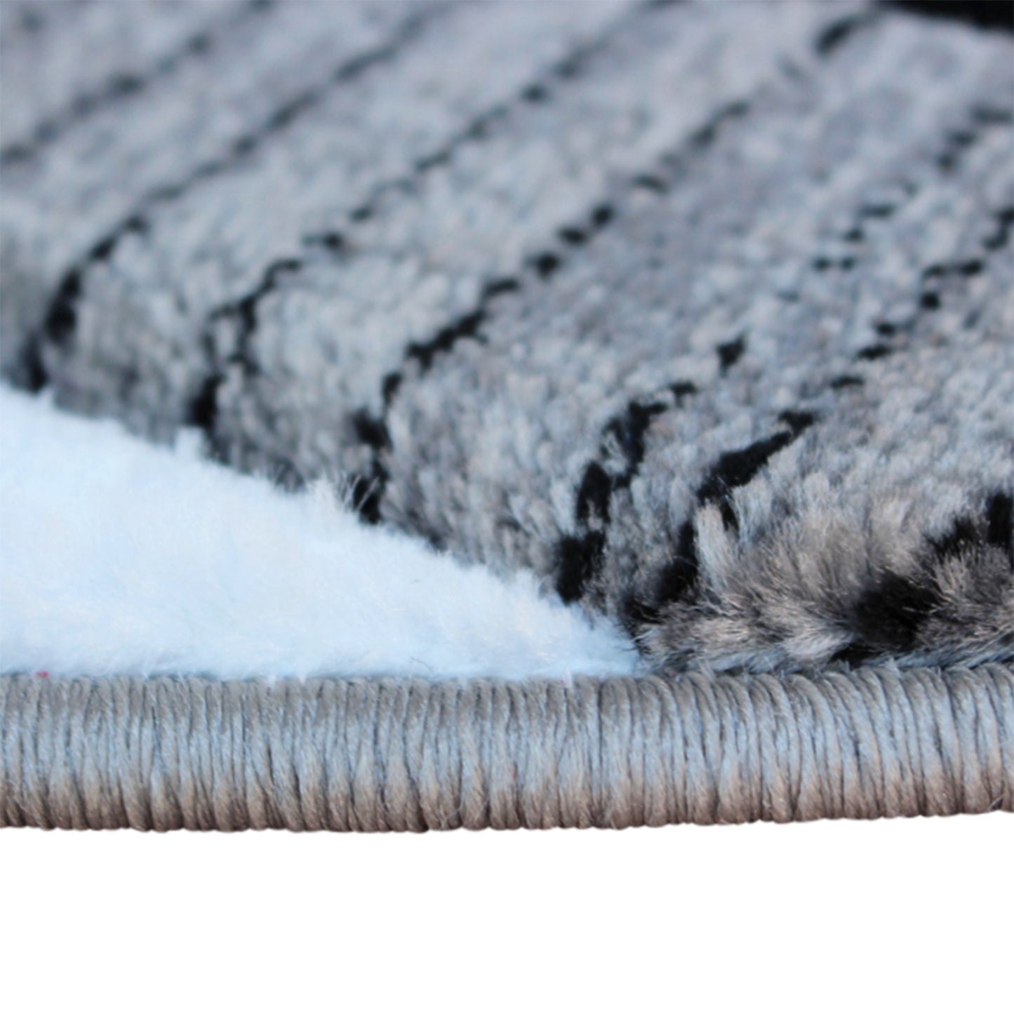 5x5 Gray Abstract Rug KP-RG952-55-GY-GG