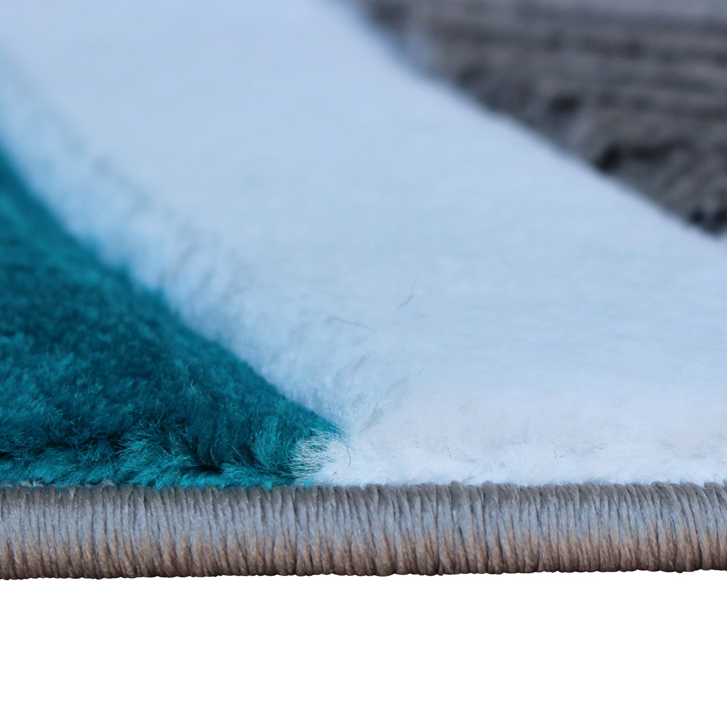 5x5 Turquoise Abstract Rug KP-RG952-55-TQ-GG