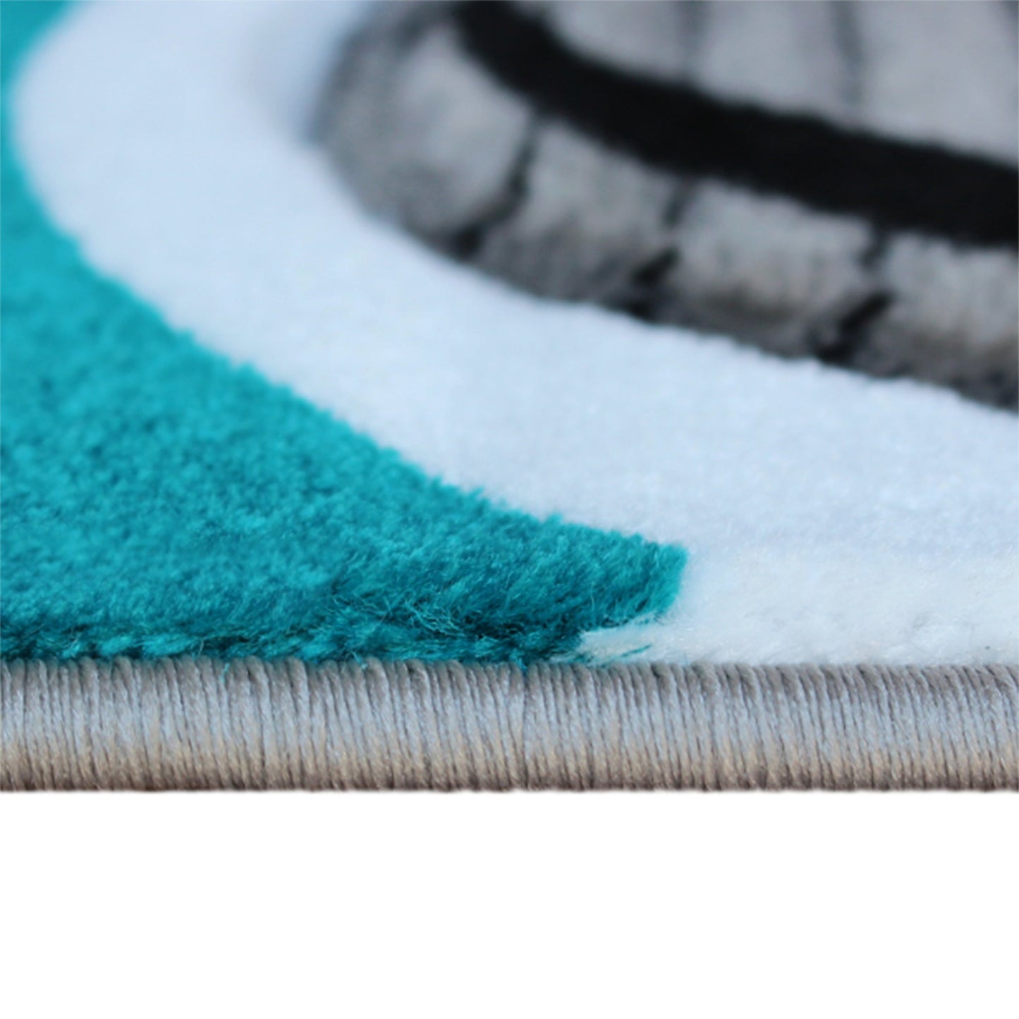 5x7 Turquoise Abstract Rug KP-RG952-57-TQ-GG