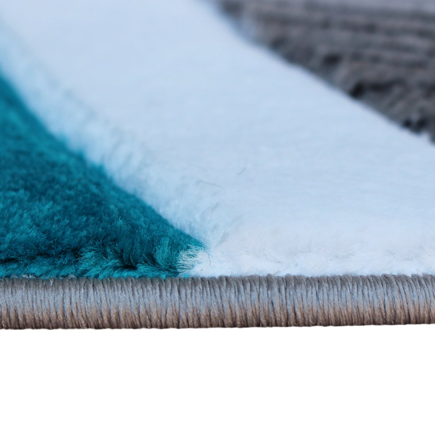 8x8 Turquoise Abstract Rug KP-RG952-88-TQ-GG