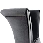 Mad Hatter Dining Chair In Gray Rich Velvet