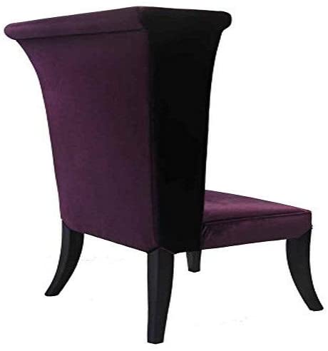 Mad Hatter Dining Chair In Purple Rich Velvet
