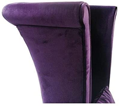 Mad Hatter Dining Chair In Purple Rich Velvet