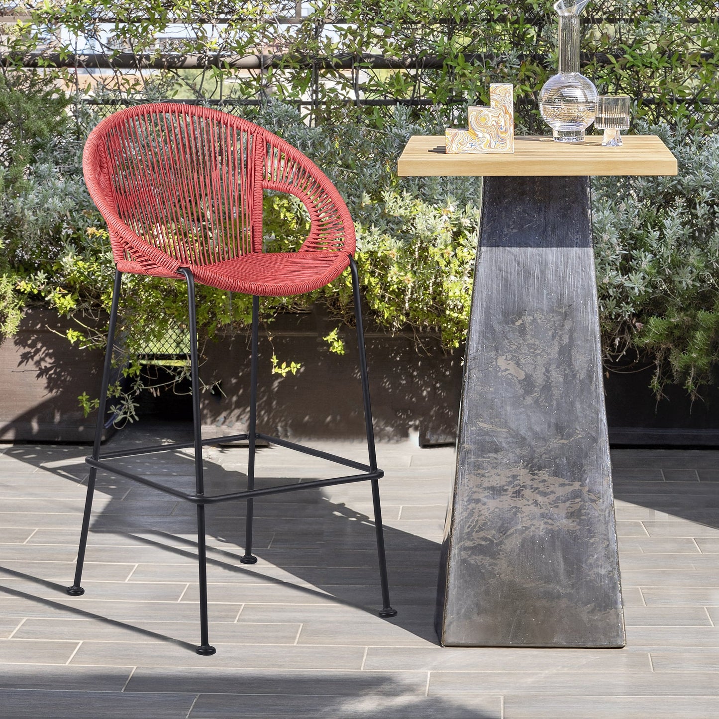 Acapulco Indoor Outdoor Steel Bar Stool - Various Sizes and Rope Options