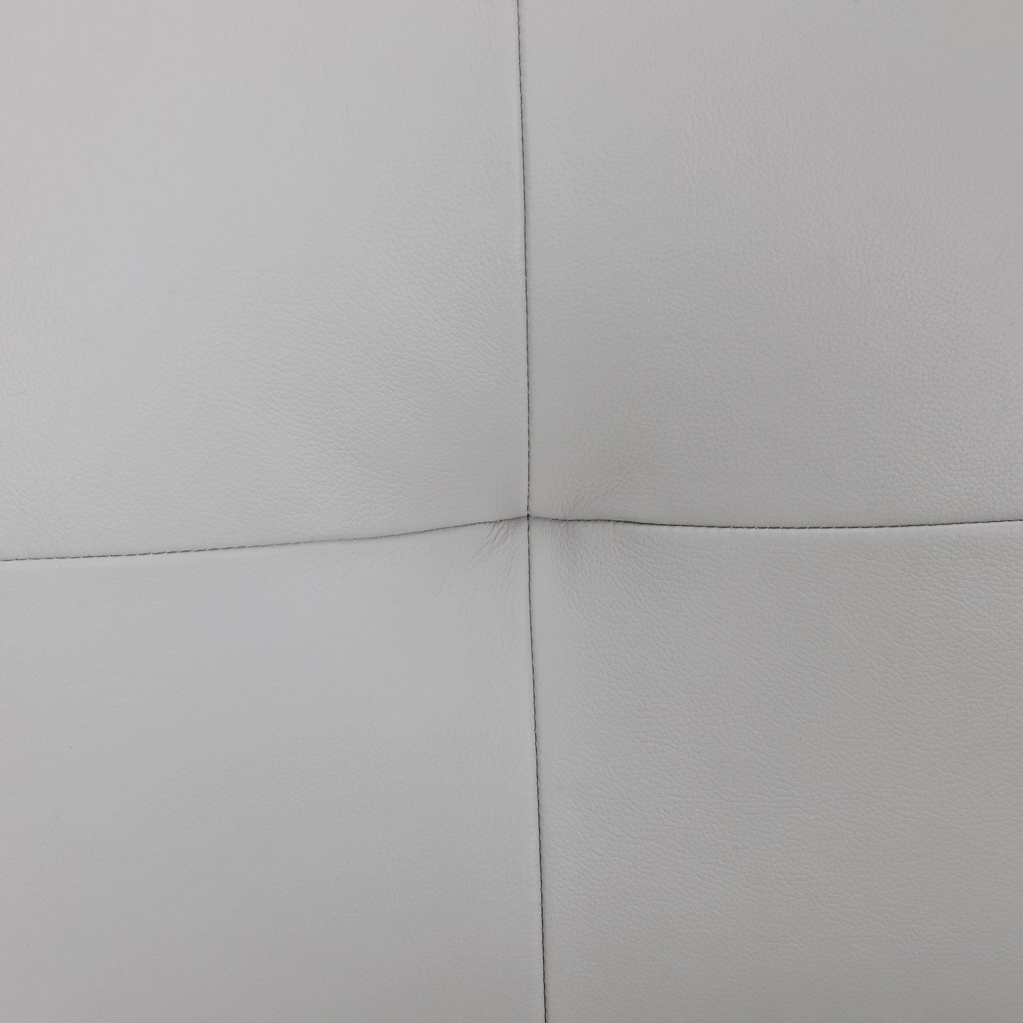 Almafi 82" Dove Gray Leather Sofa