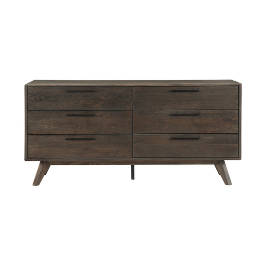 Astoria Oak Dresser for Bedroom with 6 Drawers