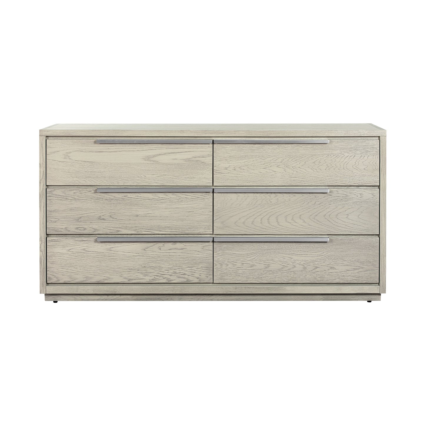 Abbey 6 Drawer Dresser in Gray Oak Wood