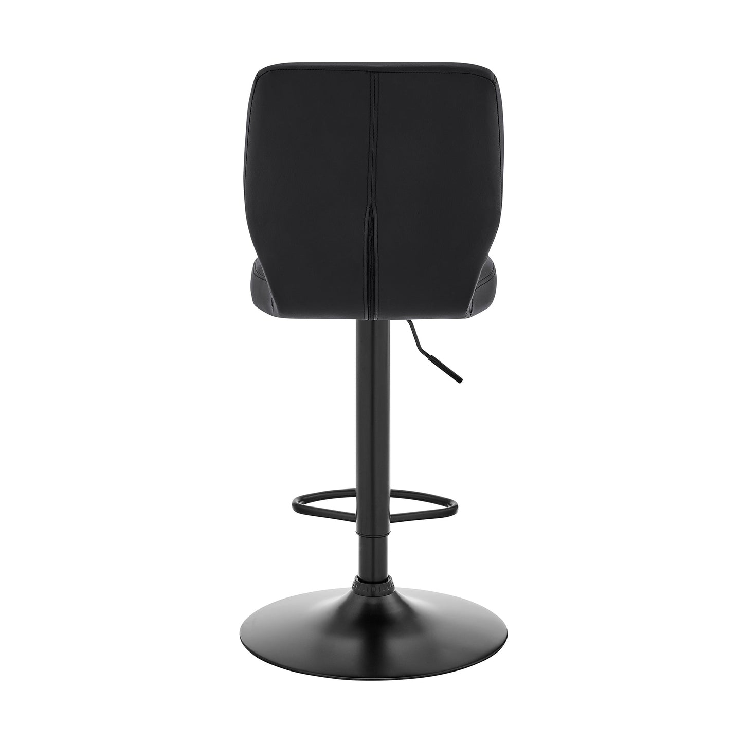 Bardot Adjustable Height Faux Leather Swivel Bar Stool