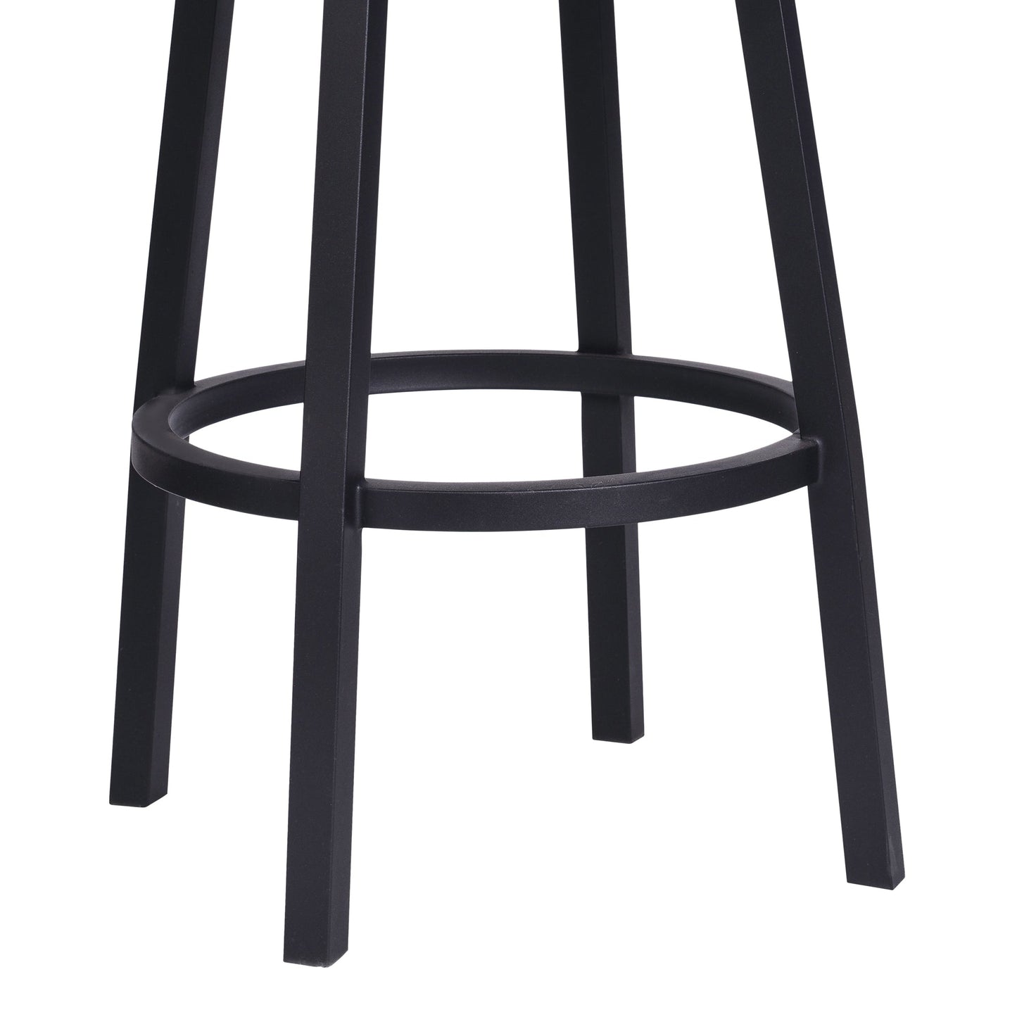 Balboa Swivel Vintage Faux Leather and Metal Bar Stool with Arms and Without Arms