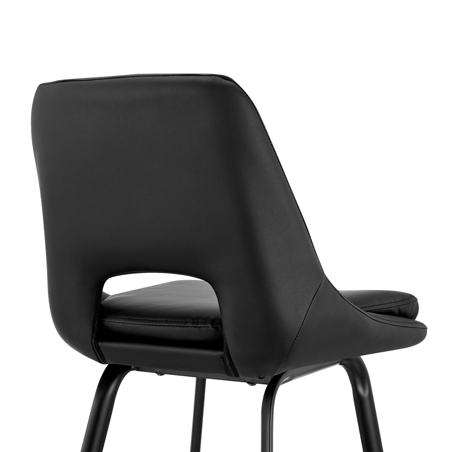 Carise Faux Leather and Metal Swivel Counter and Bar Stool