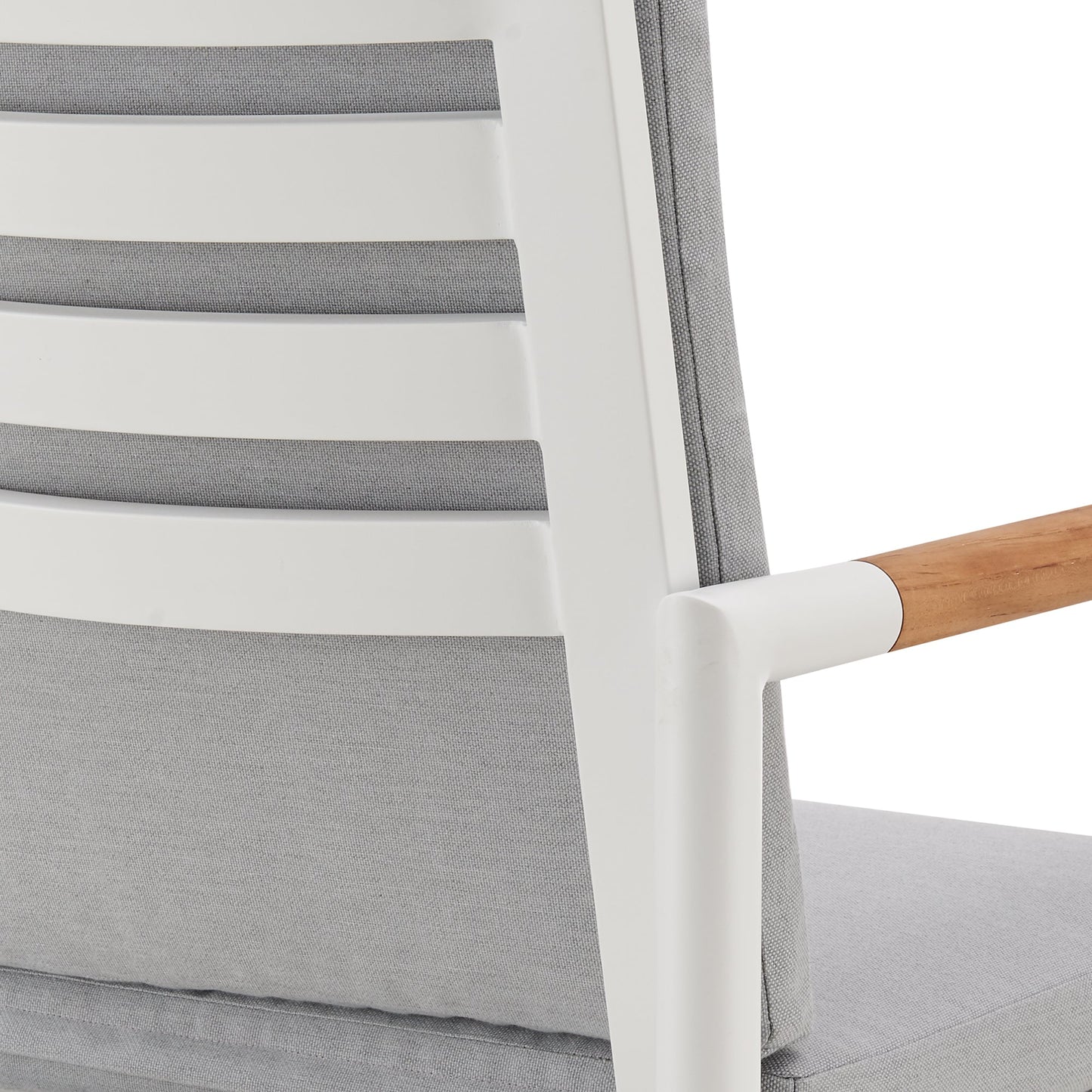 Crown Outdoor Patio Swivel Stool in Aluminum with Rope and Cushions