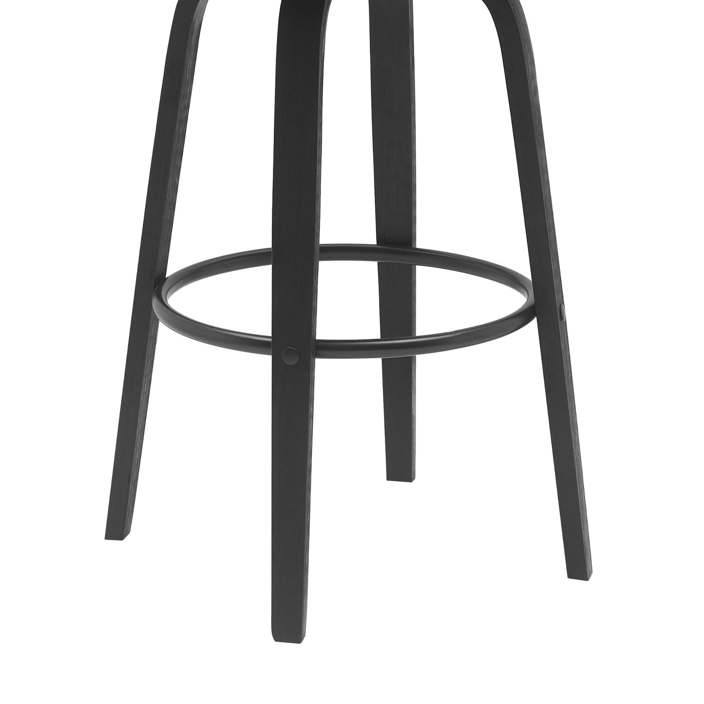 Diana Swivel Wood Counter and Bar Stool in Various Fabrics and Finishes