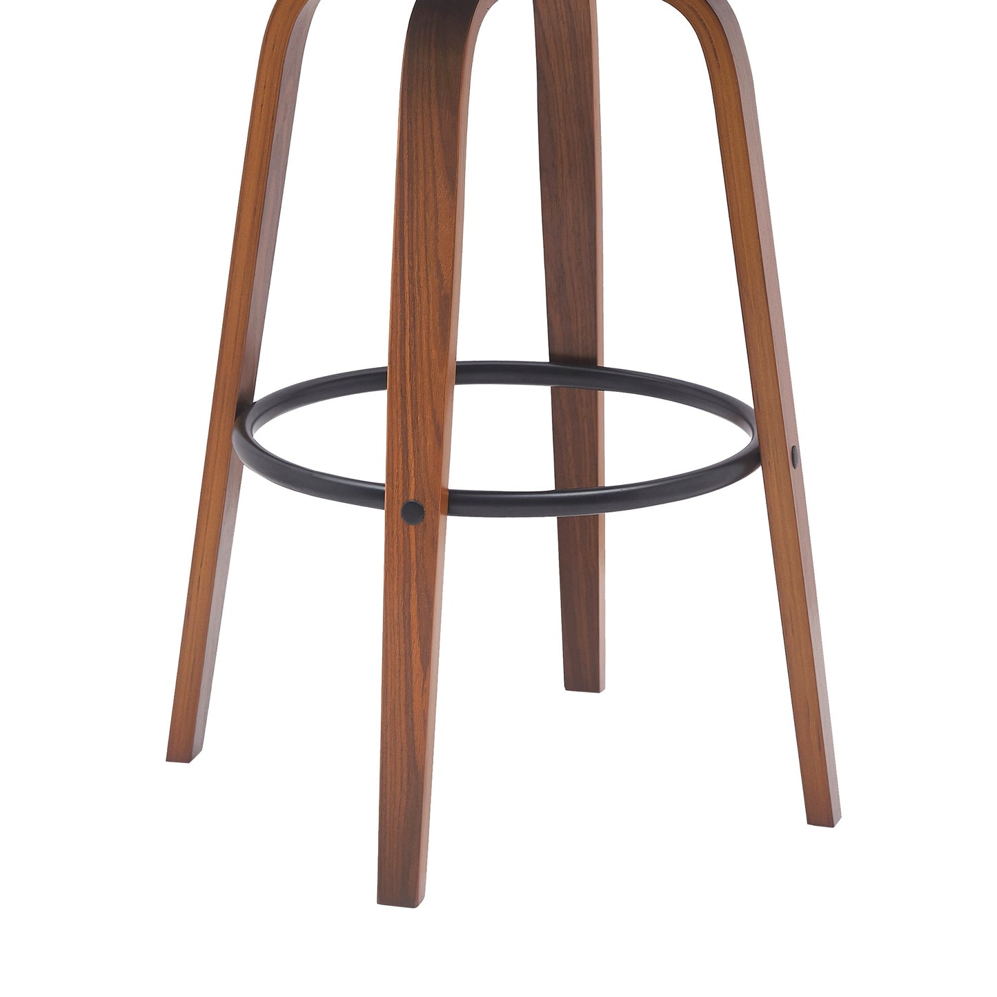 Diana Swivel Wood Counter and Bar Stool in Various Fabrics and Finishes