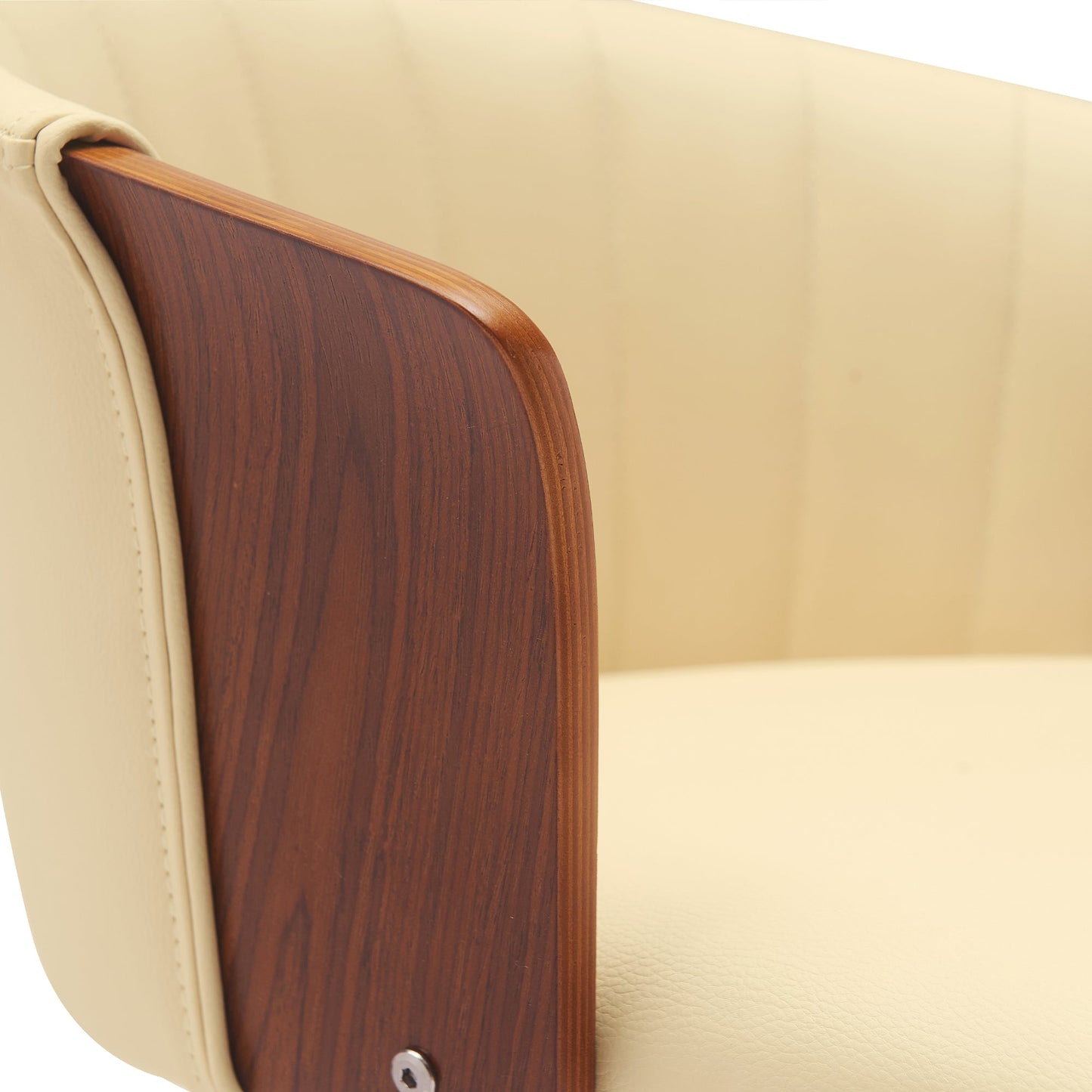 Diana Swivel Wood Counter and Bar Stool in Various Fabrics and Finishes