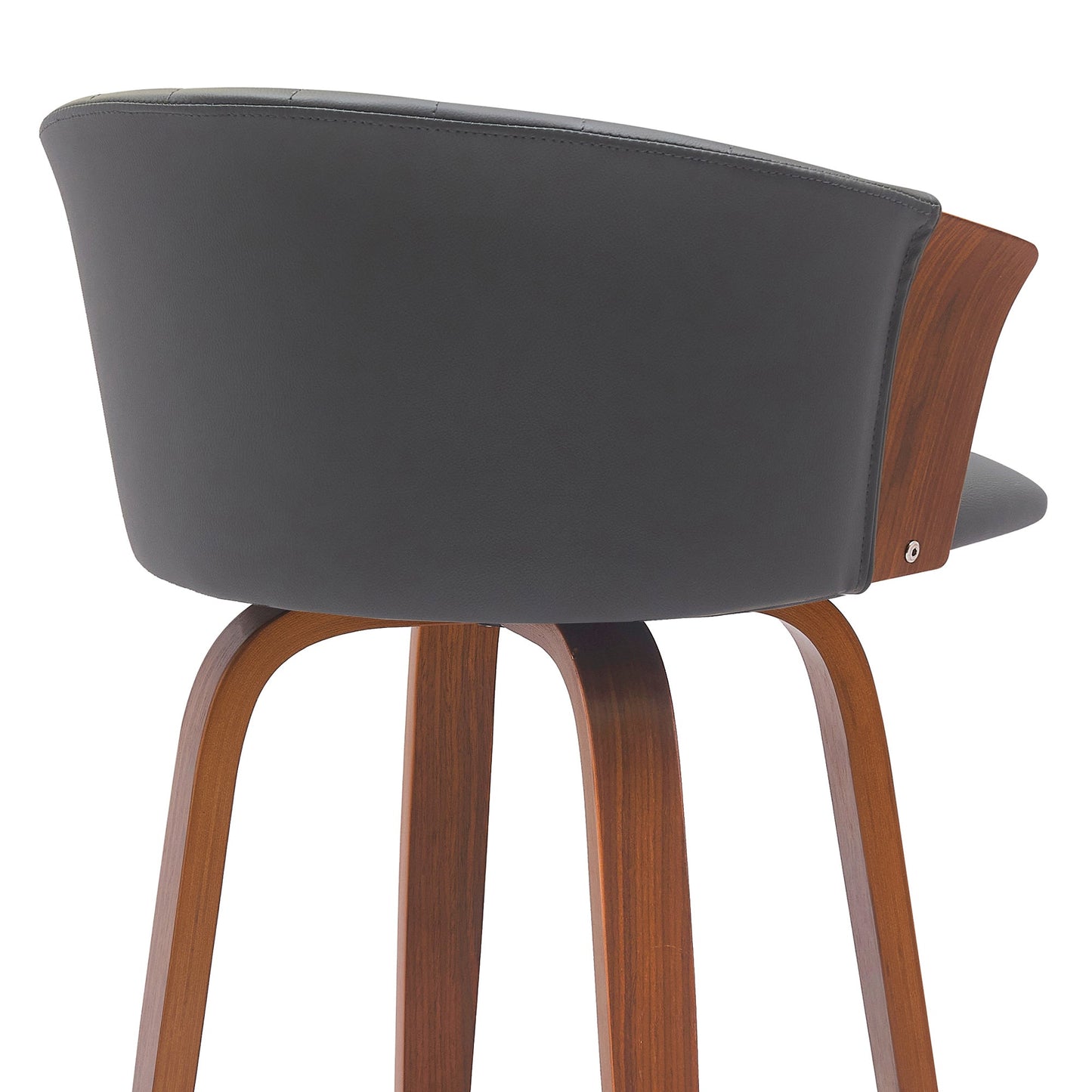 Diana Swivel Wood Counter and Bar Stool in Various Fabrics and Finishes