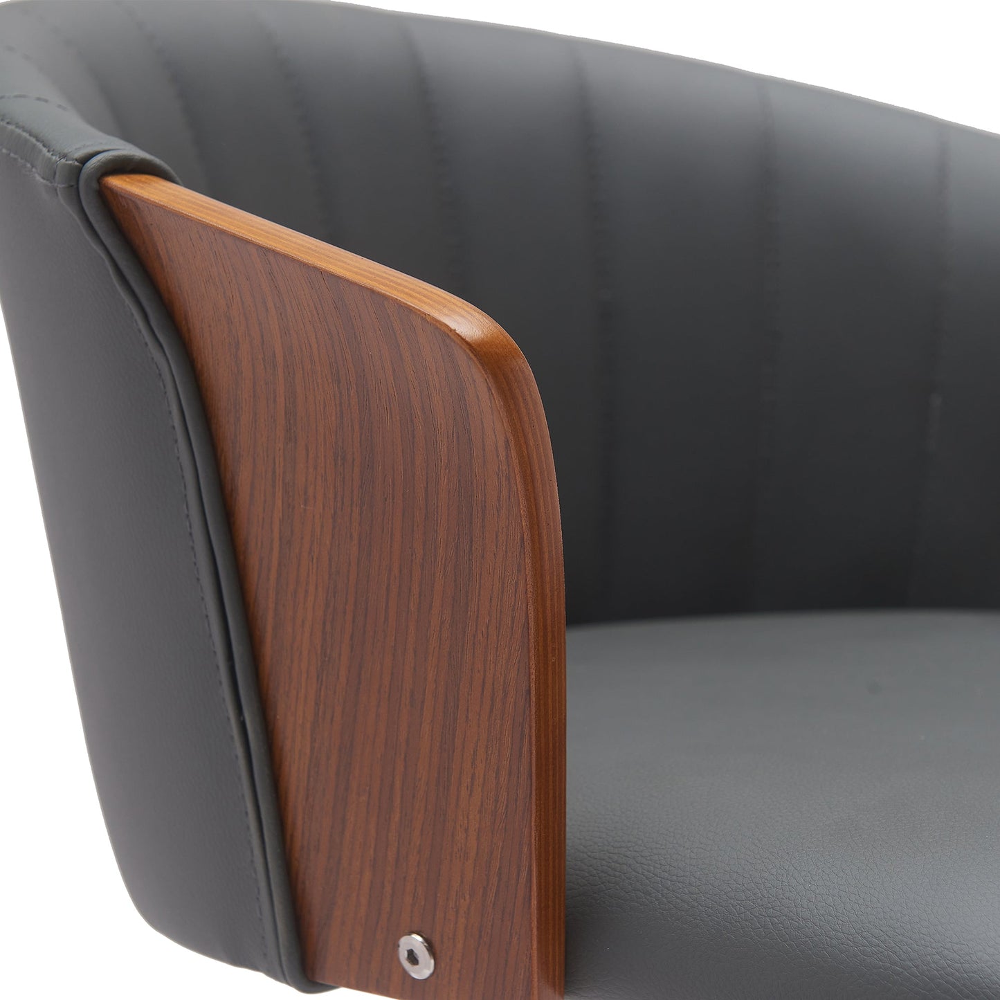 Diana Swivel Wood Counter and Bar Stool in Various Fabrics and Finishes