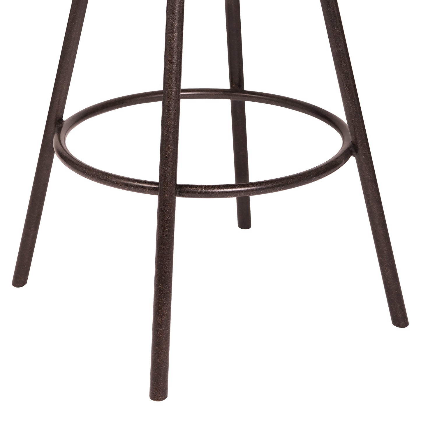 Dover 26" Counter Height Barstool in Faux Leather and Matte Black Finish
