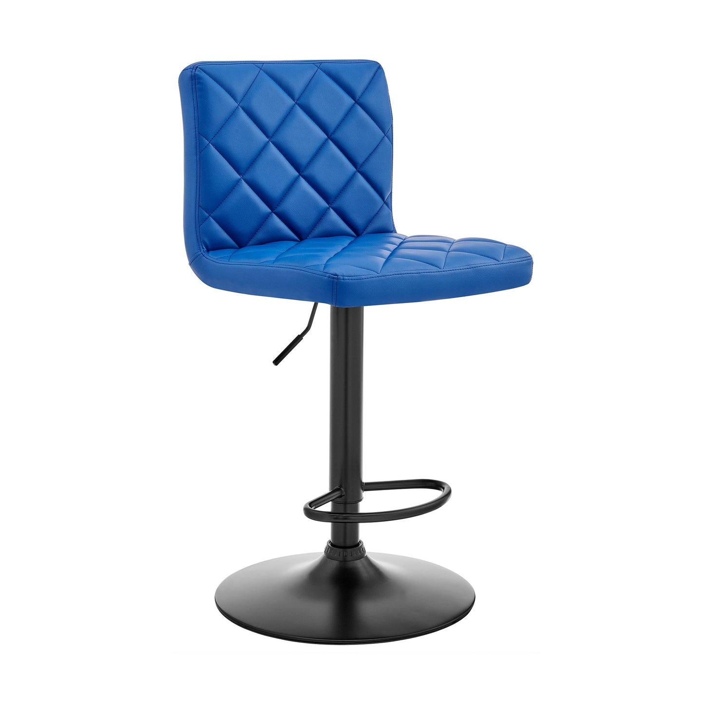 Duval Adjustable Faux Leather Swivel Bar Stool