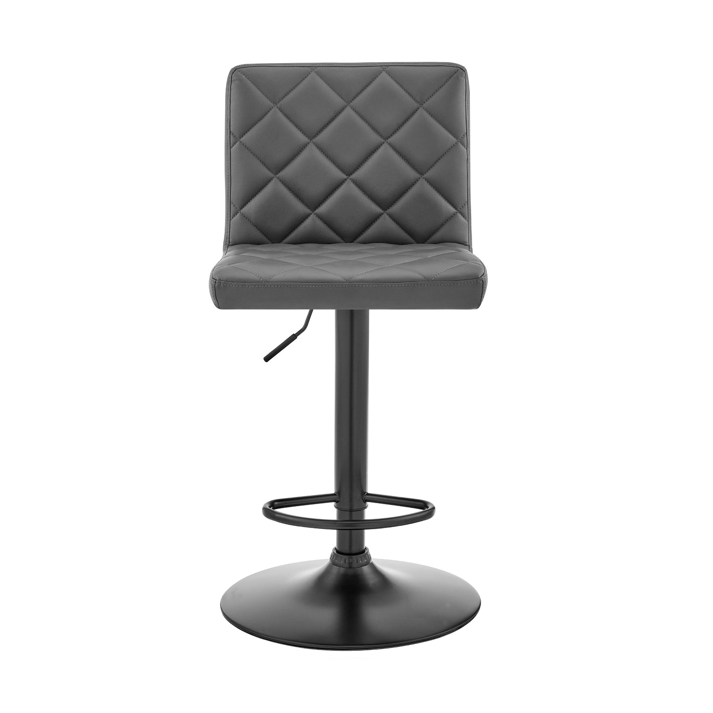 Duval Adjustable Faux Leather Swivel Bar Stool