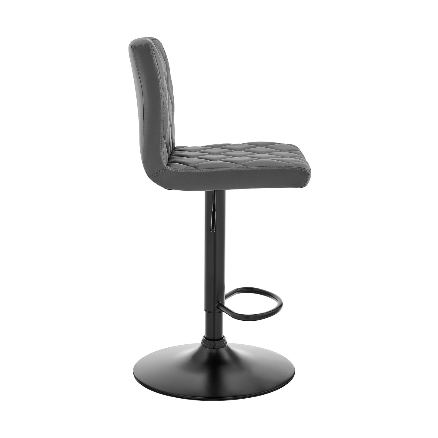Duval Adjustable Faux Leather Swivel Bar Stool