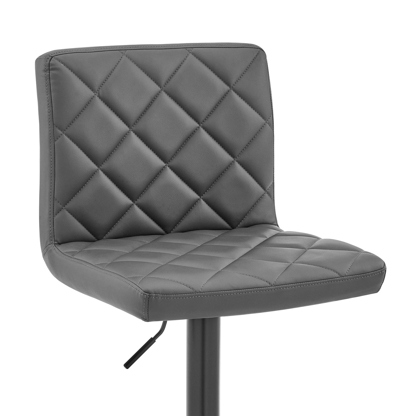 Duval Adjustable Faux Leather Swivel Bar Stool