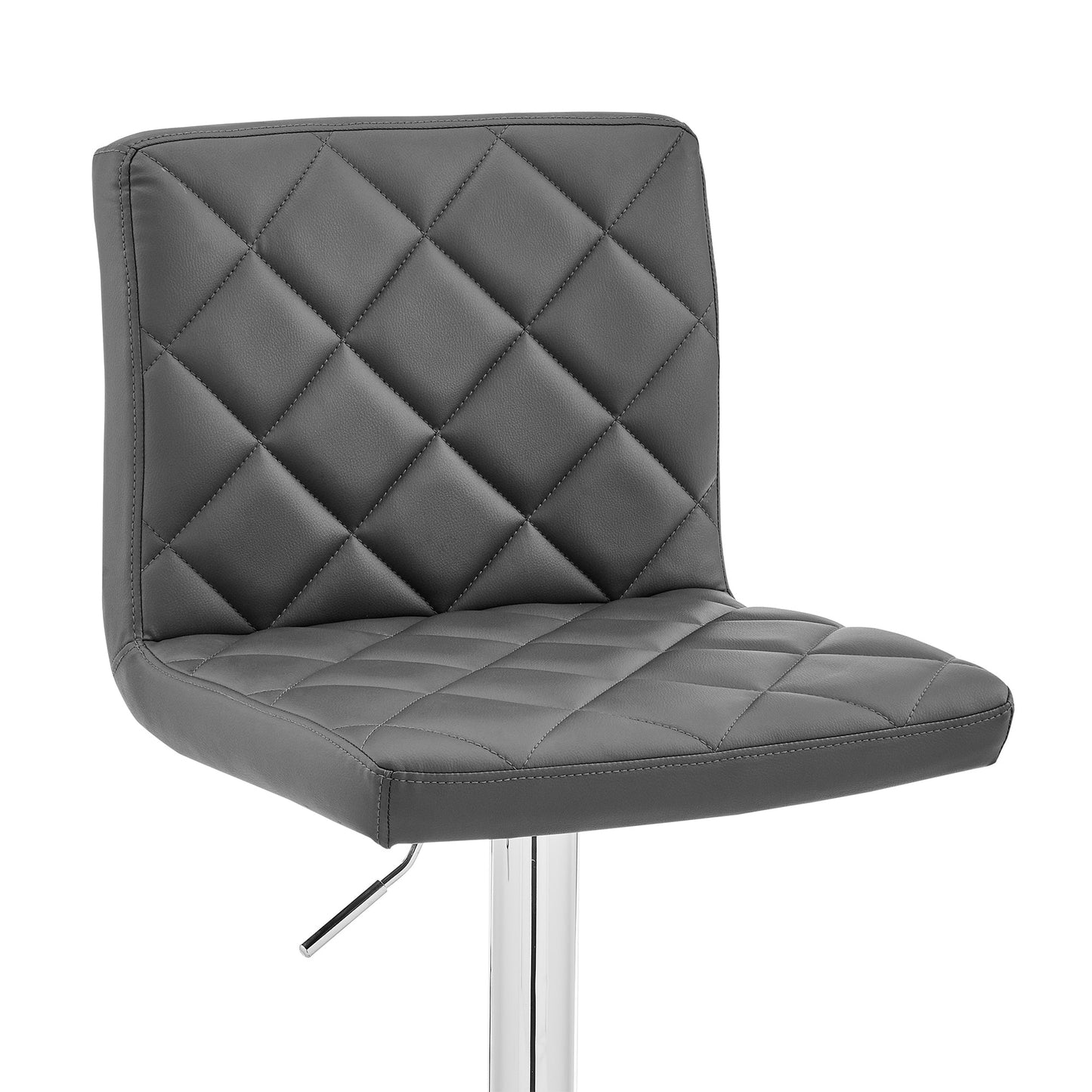 Duval Adjustable Faux Leather Swivel Bar Stool