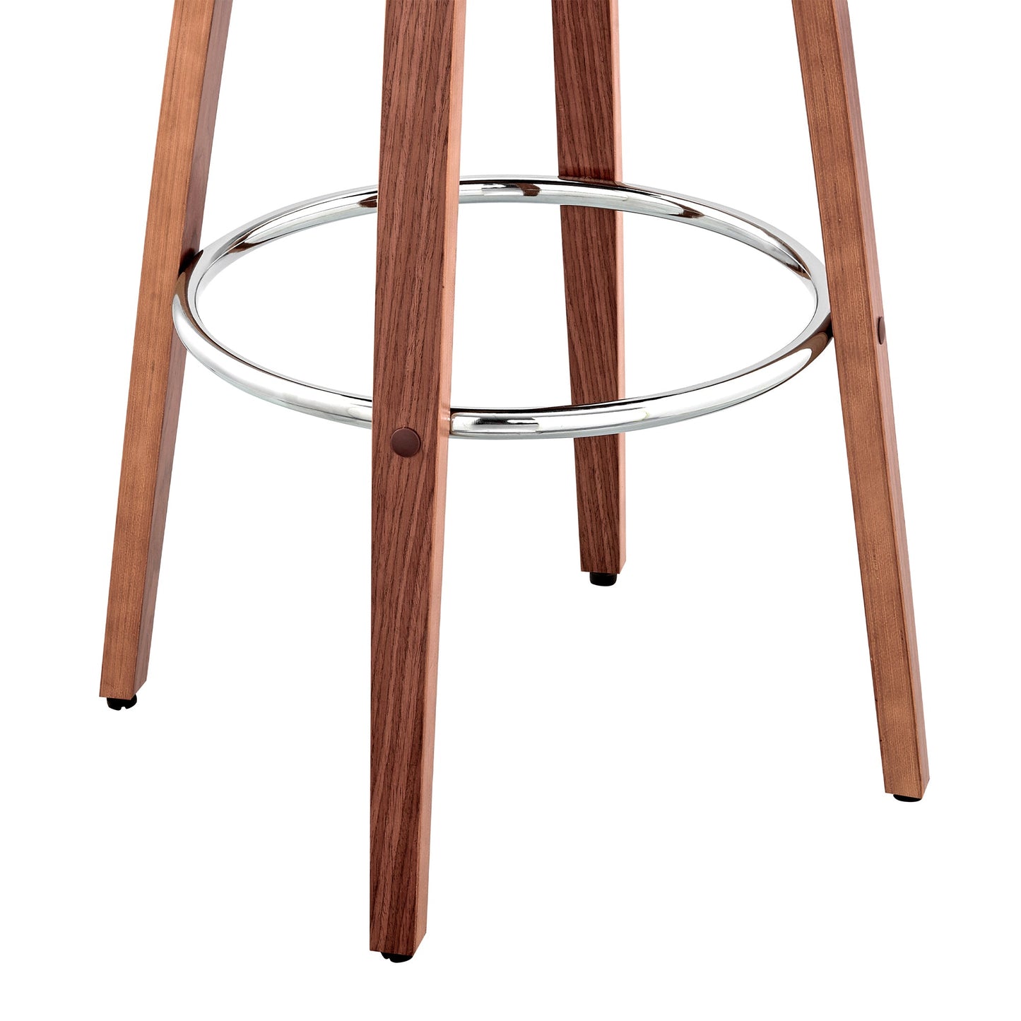 Daxton Faux Leather and Wood Bar Stool in Various Heights and Finishes