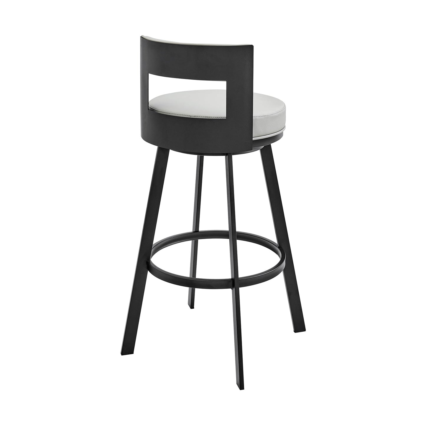 Flynn Swivel Counter and Bar Stool in Various Finishes and Faux Leather Options