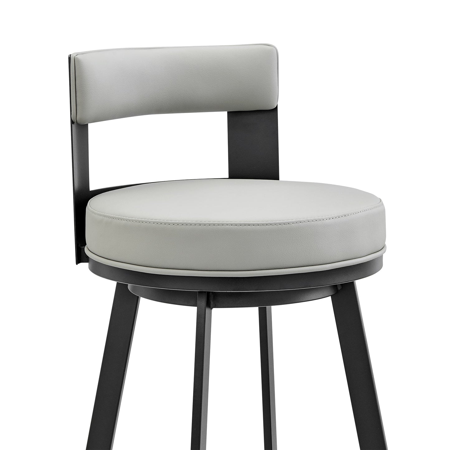 Flynn Swivel Counter and Bar Stool in Various Finishes and Faux Leather Options