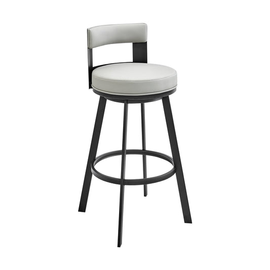 Flynn Swivel Counter and Bar Stool in Various Finishes and Faux Leather Options