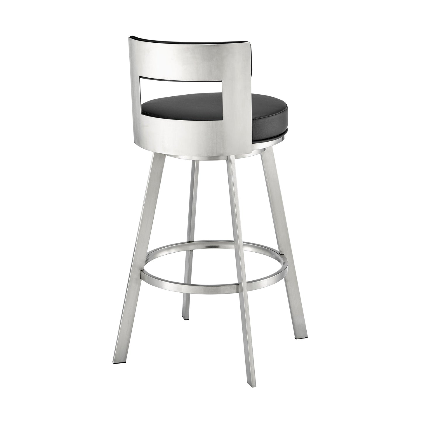 Flynn Swivel Counter and Bar Stool in Various Finishes and Faux Leather Options