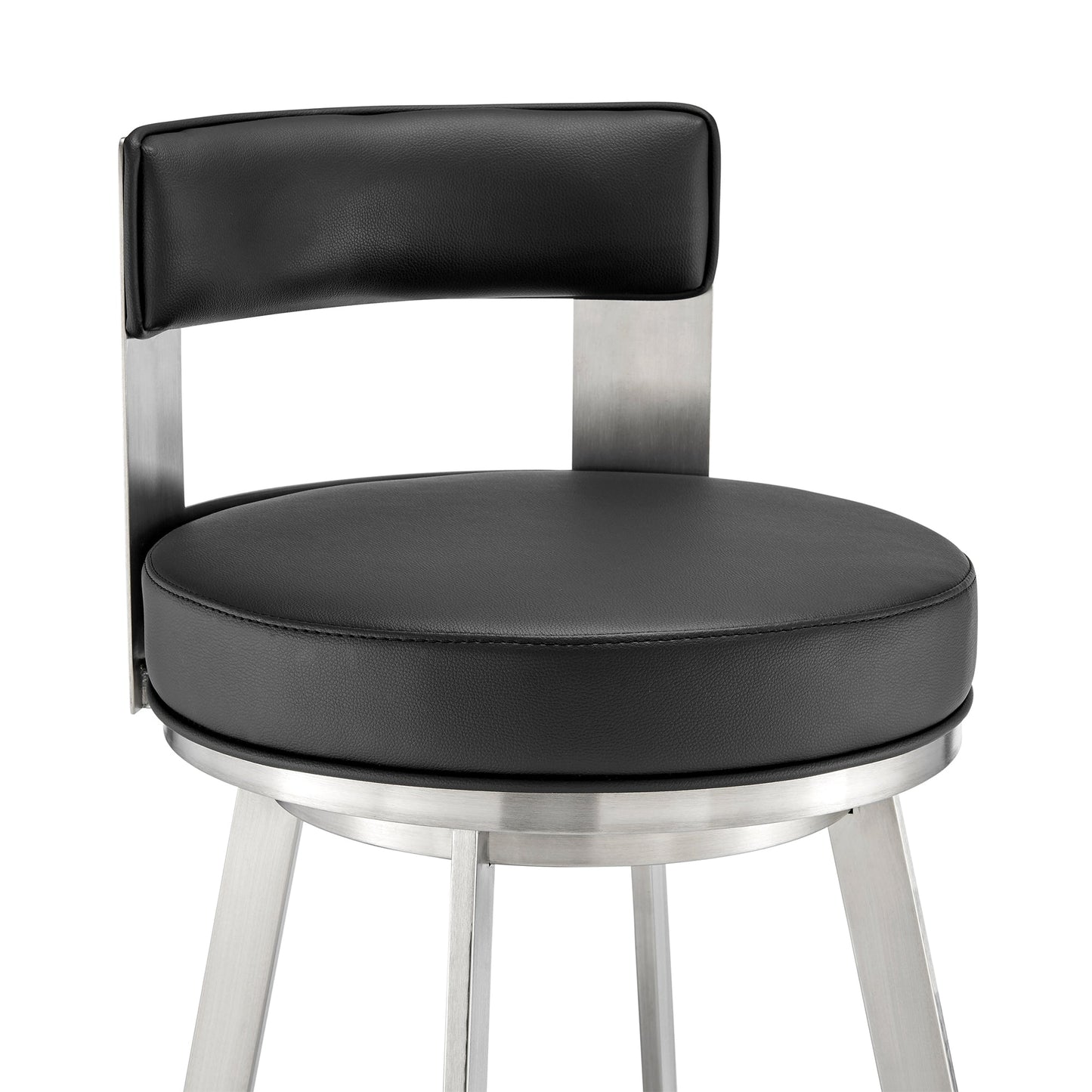 Flynn Swivel Counter and Bar Stool in Various Finishes and Faux Leather Options