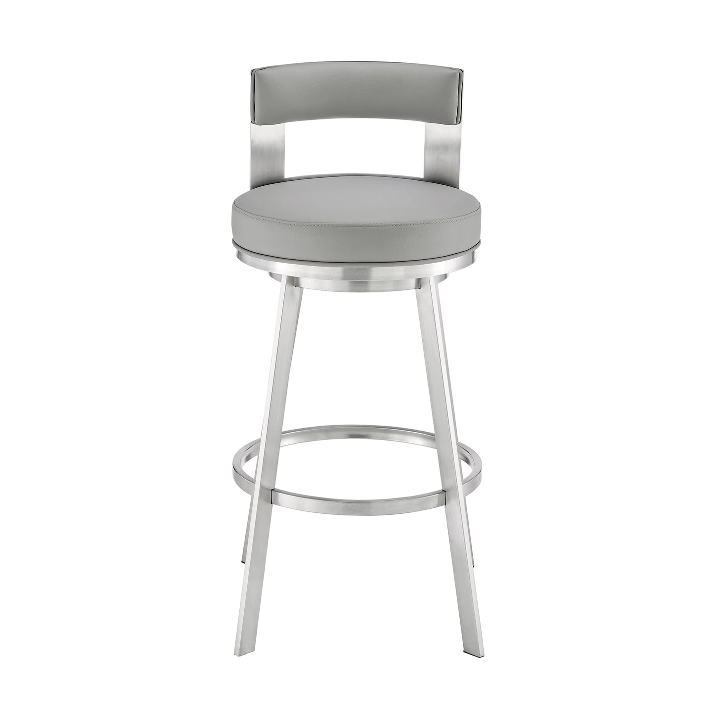 Flynn Swivel Counter and Bar Stool in Various Finishes and Faux Leather Options
