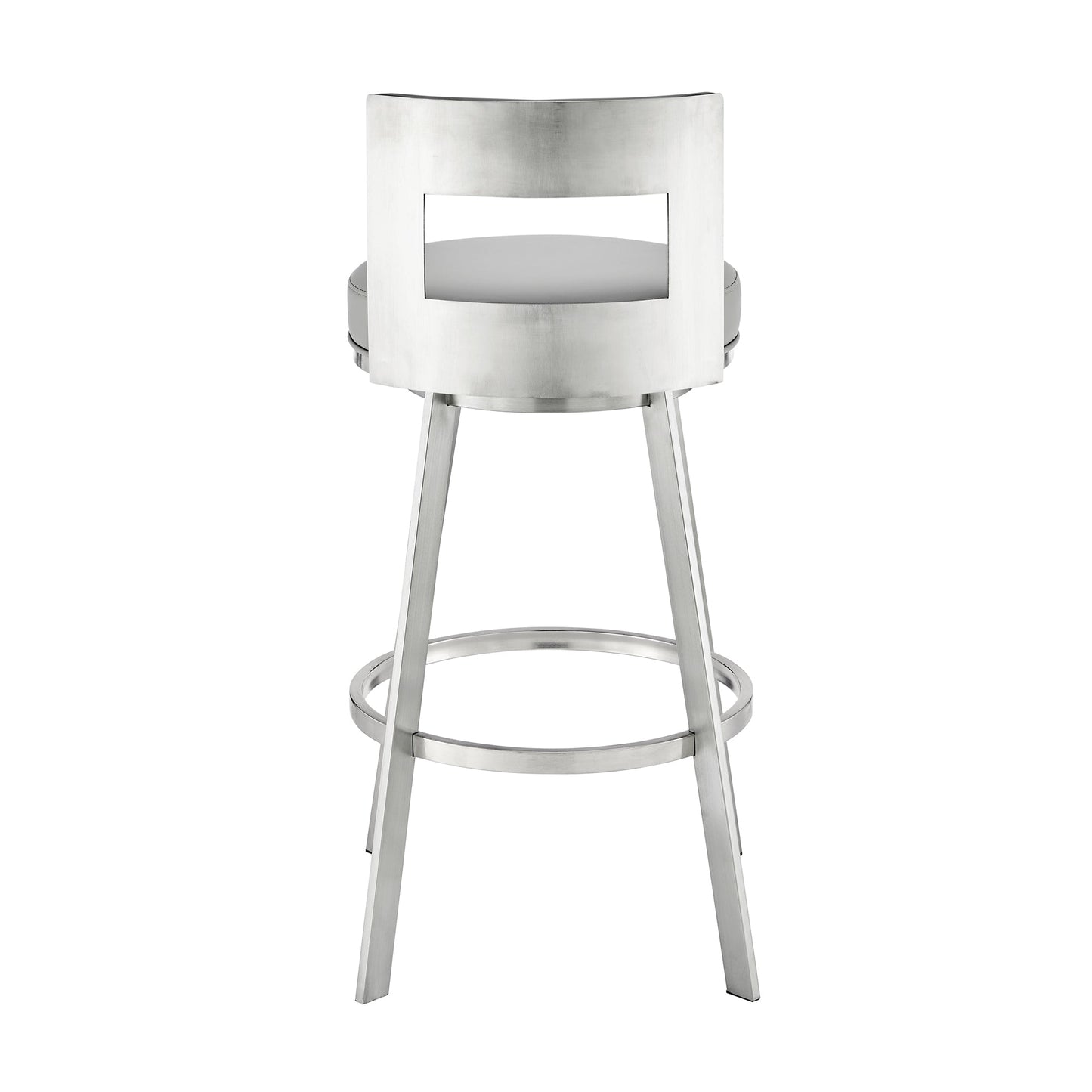 Flynn Swivel Counter and Bar Stool in Various Finishes and Faux Leather Options