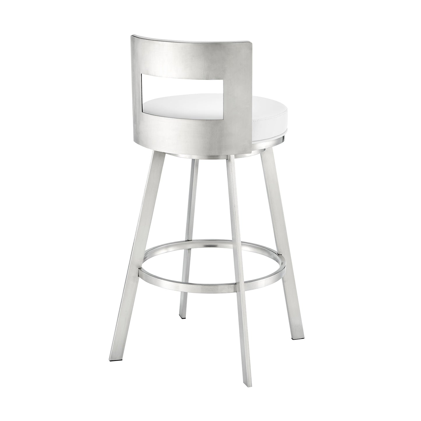 Flynn Swivel Counter and Bar Stool in Various Finishes and Faux Leather Options