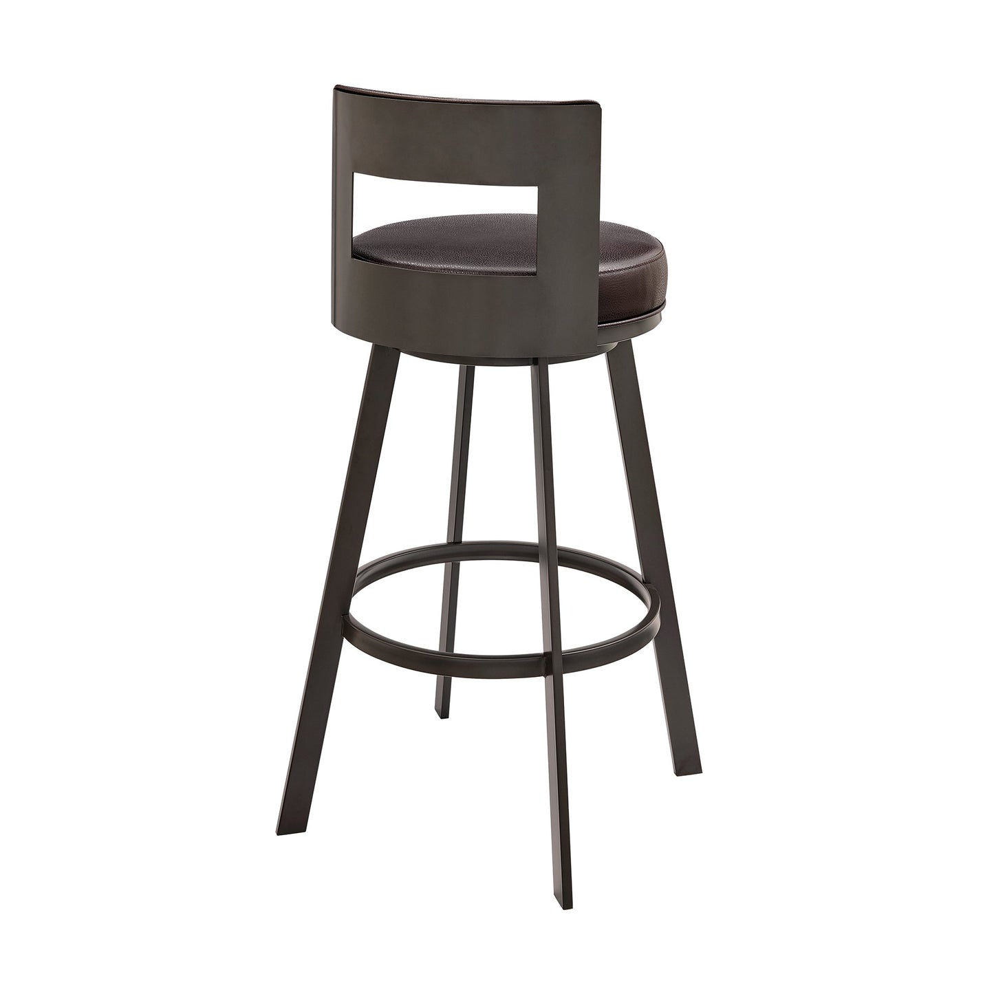 Flynn Swivel Counter and Bar Stool in Various Finishes and Faux Leather Options
