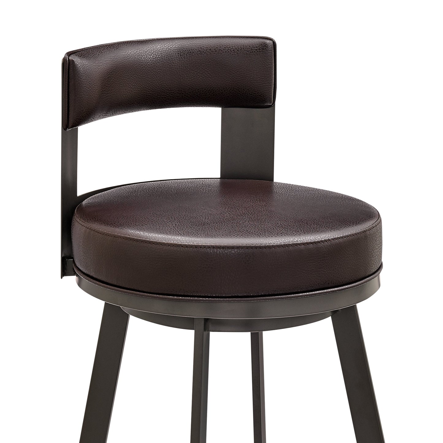 Flynn Swivel Counter and Bar Stool in Various Finishes and Faux Leather Options