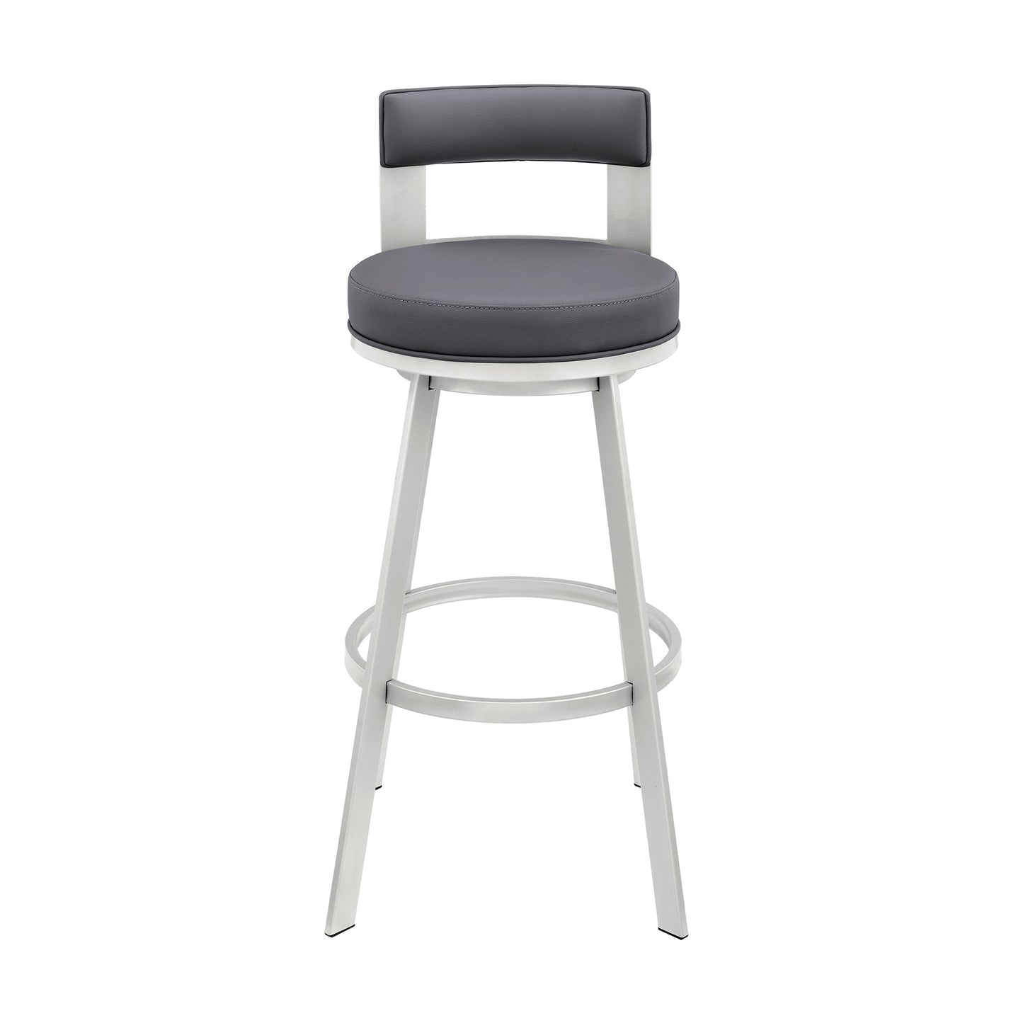 Flynn Swivel Counter and Bar Stool in Various Finishes and Faux Leather Options