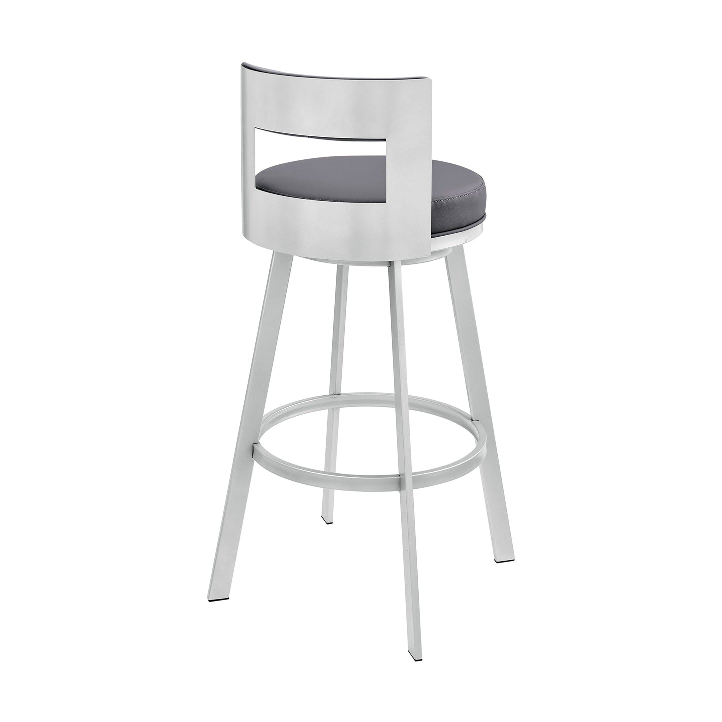 Flynn Swivel Counter and Bar Stool in Various Finishes and Faux Leather Options