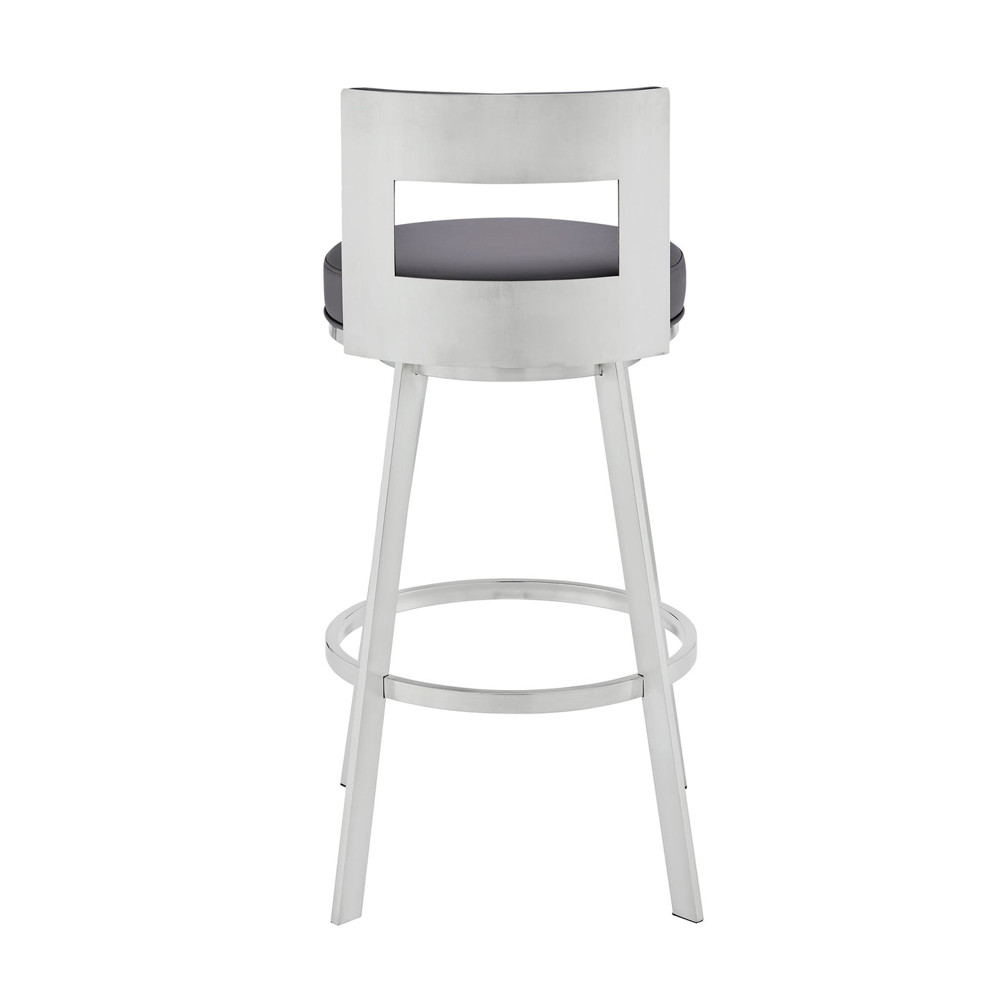 Flynn Swivel Counter and Bar Stool in Various Finishes and Faux Leather Options