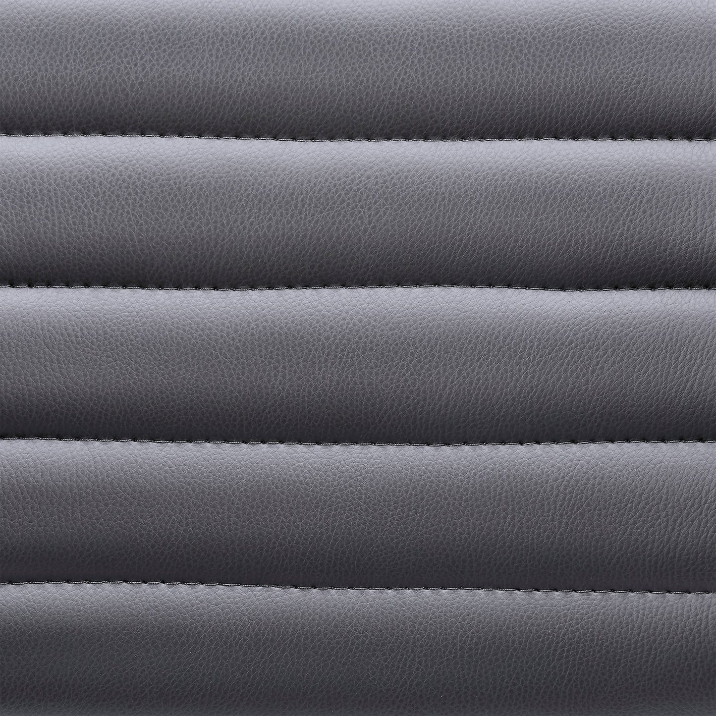 Gionni Adjustable Swivel Faux Leather Bar Stool with Wood and Chrome Bases