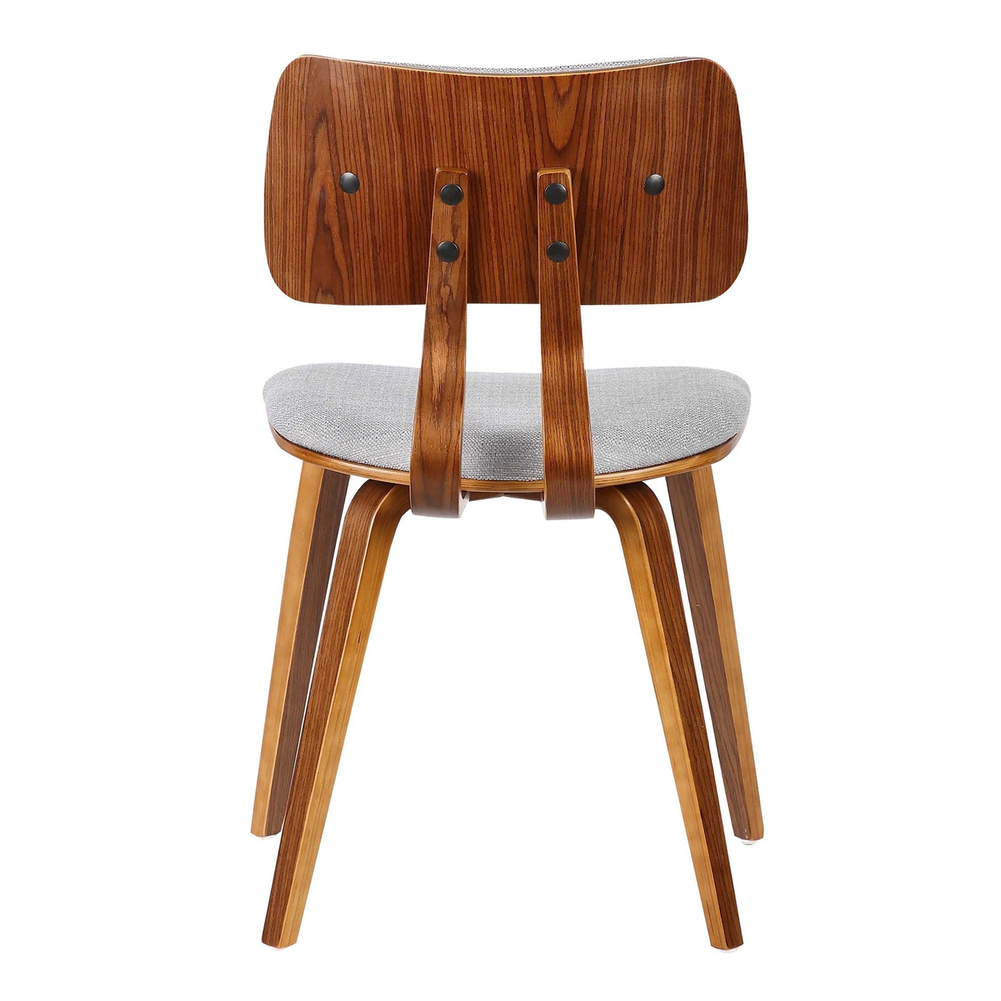 Jaguar Mid-Century Dining Chair in Walnut Wood and Fabric