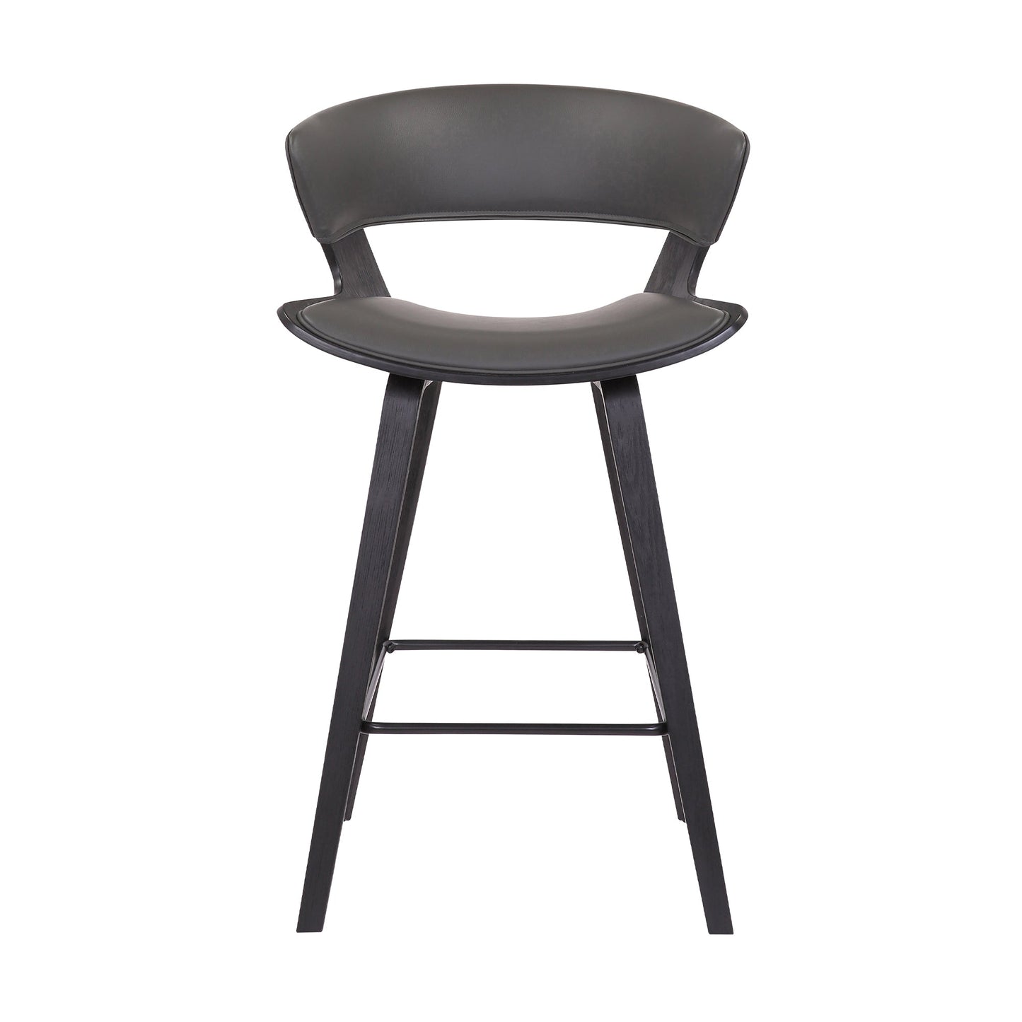 Jagger Modern 26" Wood and Faux Leather Counter Height Barstool