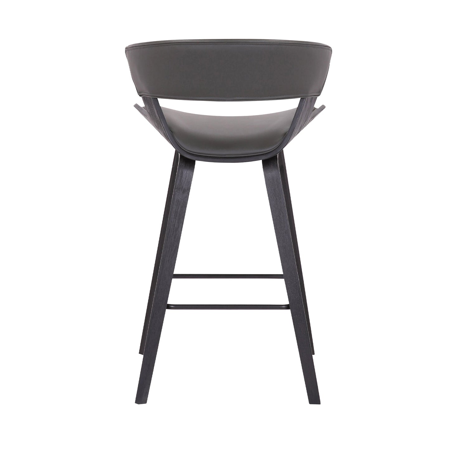 Jagger Modern 26" Wood and Faux Leather Counter Height Barstool