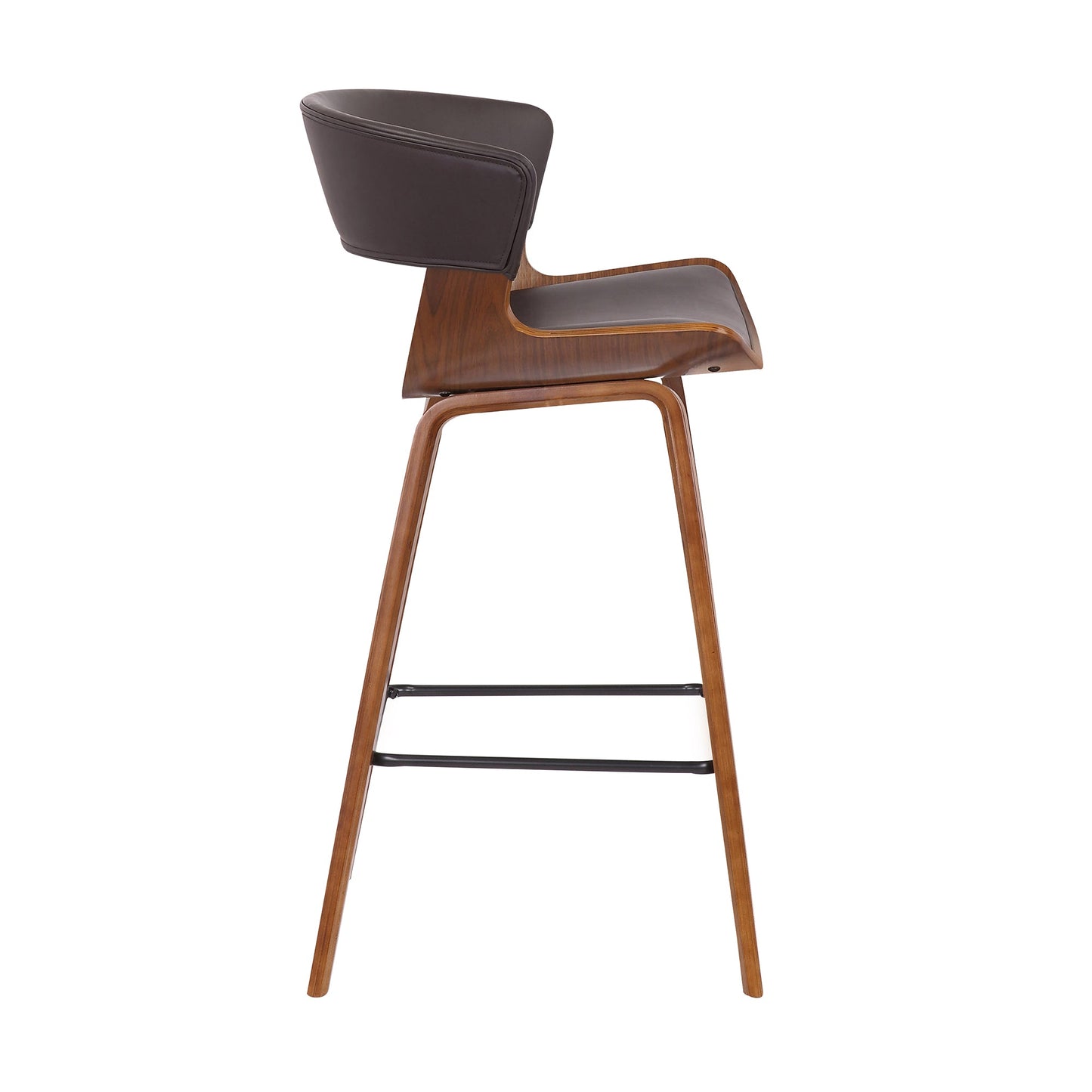 Jagger Modern 26" Wood and Faux Leather Counter Height Barstool