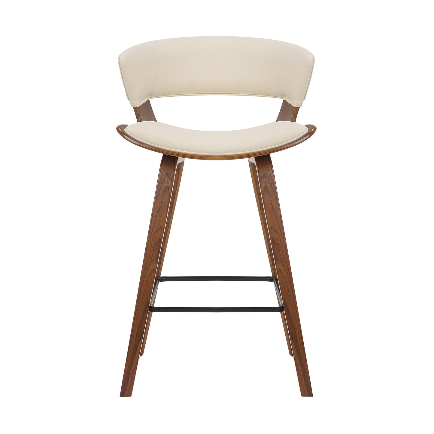 Jagger Modern 26" Wood and Faux Leather Counter Height Barstool