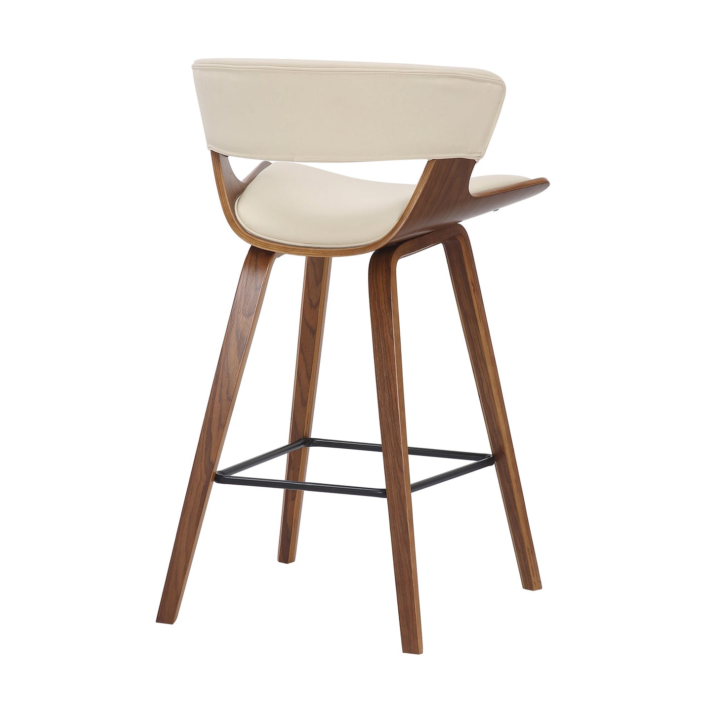 Jagger Modern 26" Wood and Faux Leather Counter Height Barstool