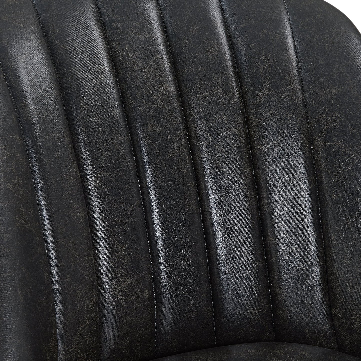 Journey Swivel Faux Leather and Wood Bar Stool in Various Heights